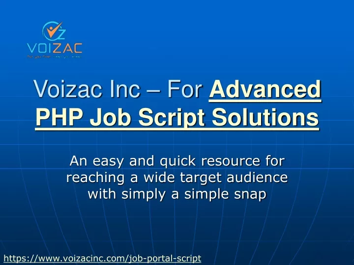 voizac inc for advanced php job script solutions