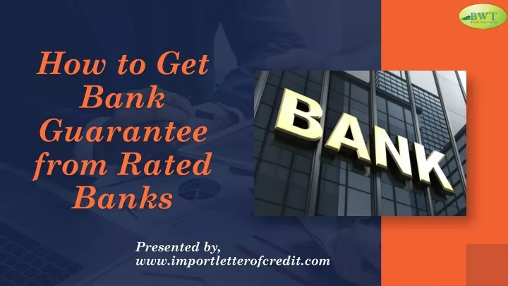 how to get bank guarantee from rated banks
