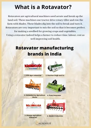 Rotavator Price in India