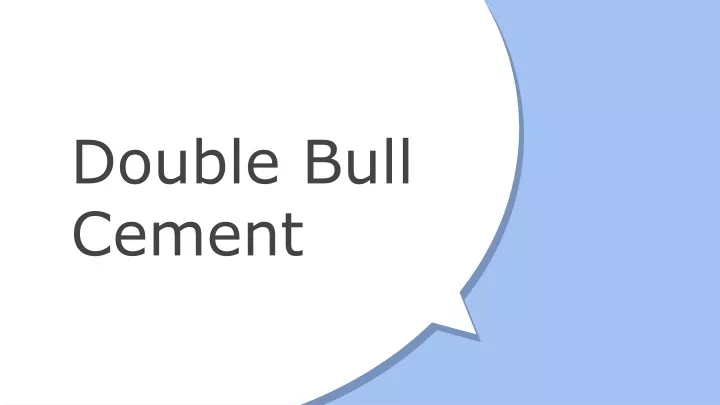 double bull cement