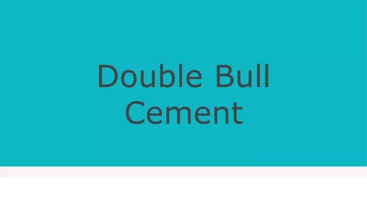 double bull cement