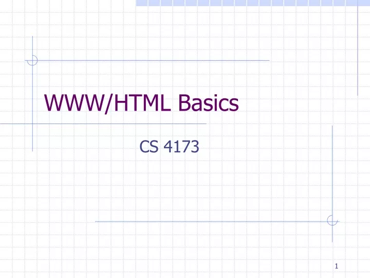 www html basics