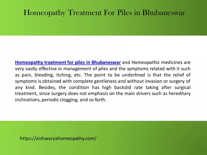 homeopathy treatment for piles in bhubaneswar
