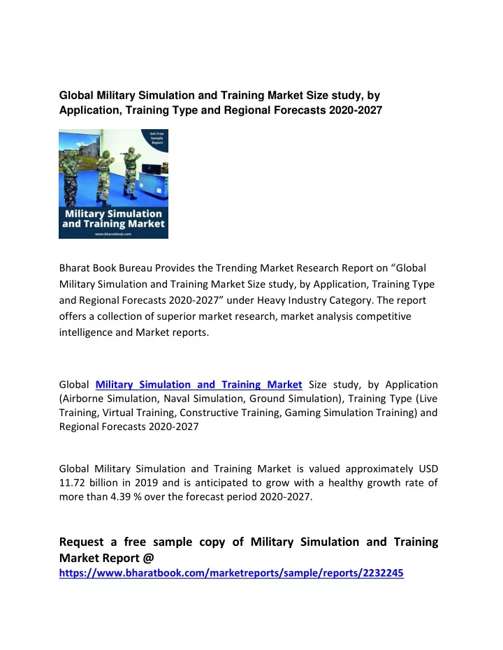 global military simulation and training market