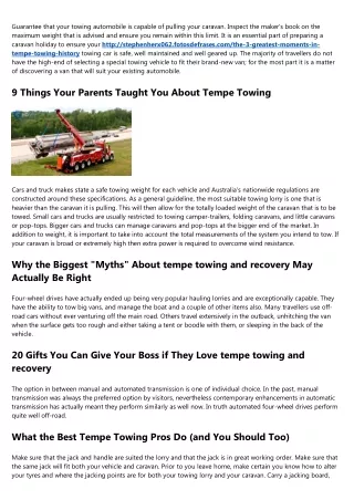 guarantee that your towing automobile is capable