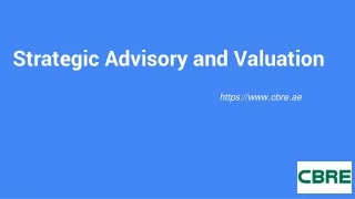 Valuation & Strategic Advisory