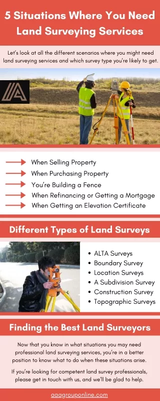5 situations where you need land surveying