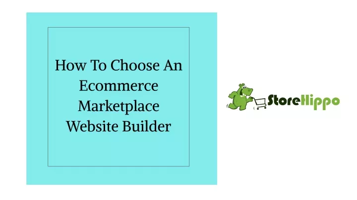 how to choose an ecommerce marketplace website