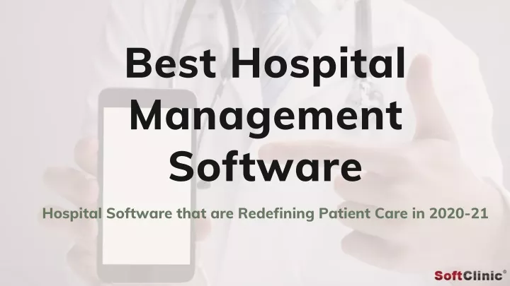 best hospital management software