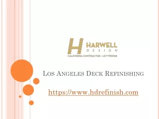 Los Angeles Deck Refinishing