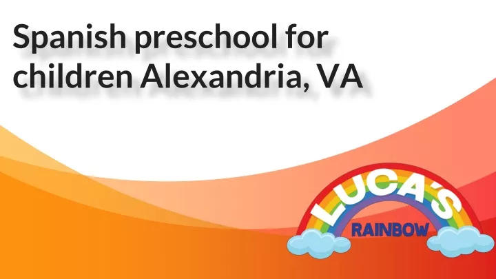 spanish preschool for children alexandria va