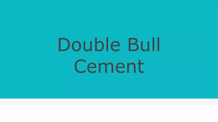 double bull cement