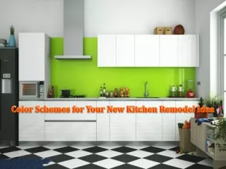 Color Schemes for Your New Kitchen Remodel Idea