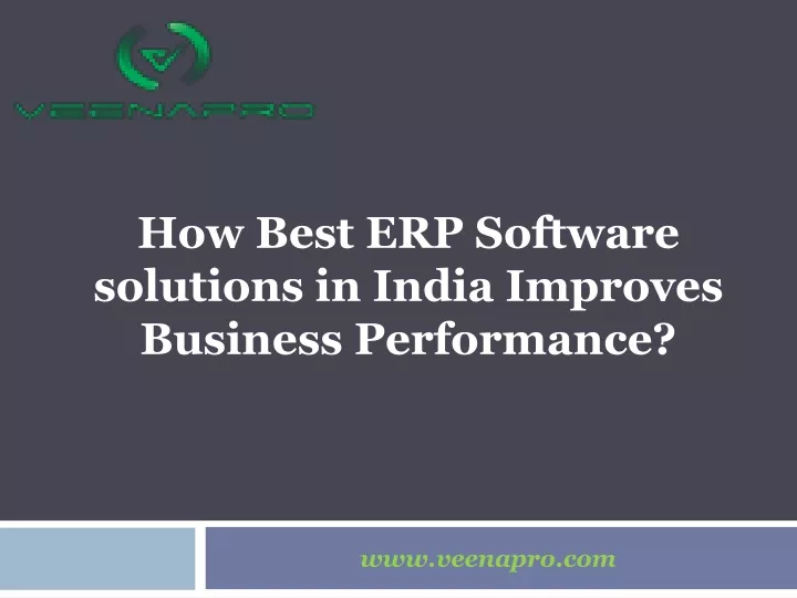 how best erp software solutions in india improves