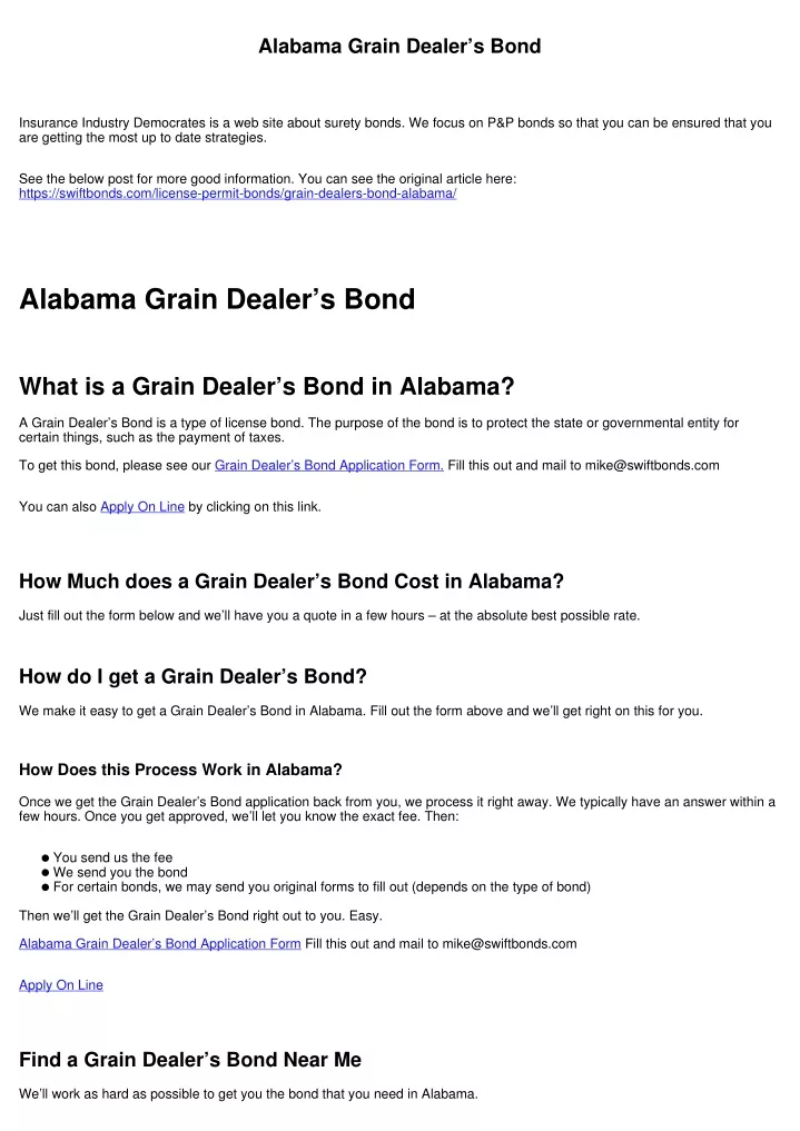 alabama grain dealer s bond