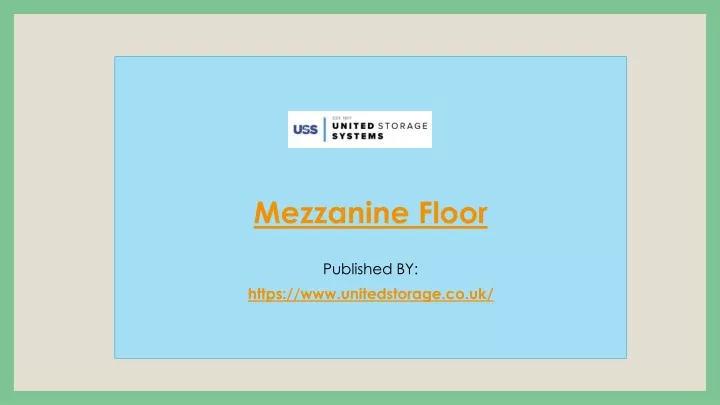 mezzanine floor published by https