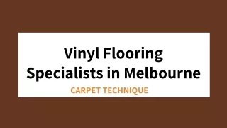 Vinyl Flooring Specialists in Melbourne