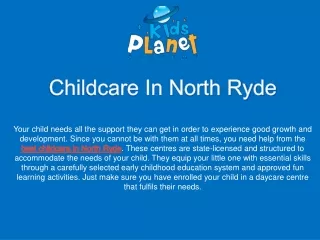 Quality Childcare In North Ryde