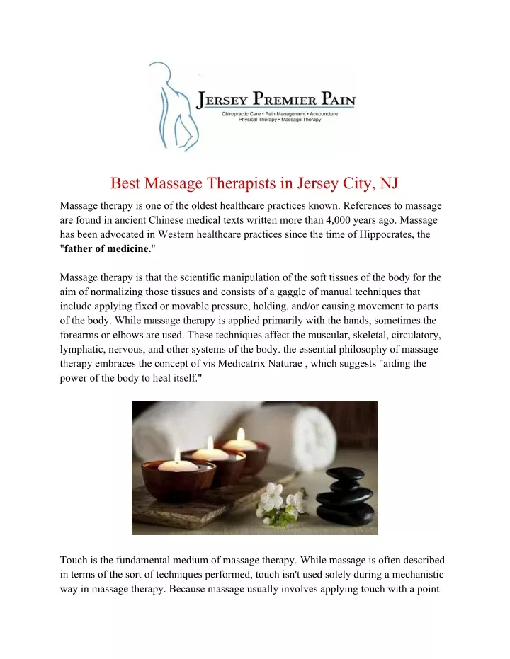 best massage therapists in jersey city nj