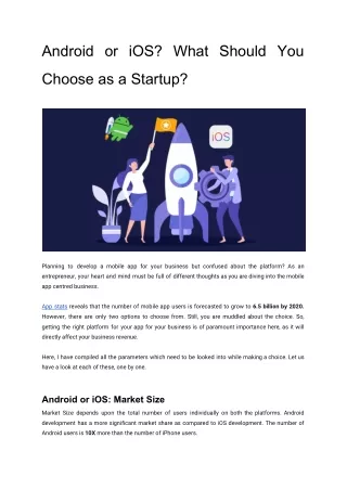 android or ios what should you