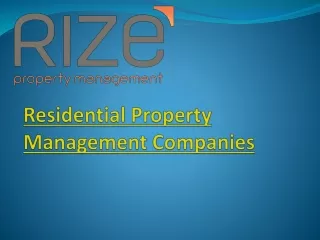 residential property management companies