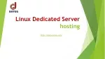 Linux Dedicated Server hosting - slide 1