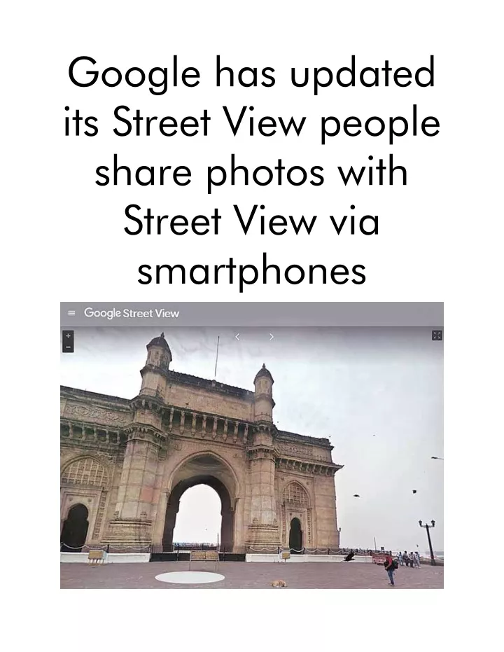 google has updated its street view people share