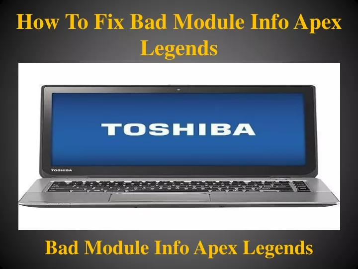 how to fix bad module info apex legends