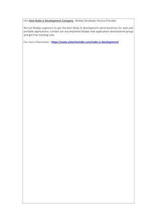 hire best node js development company nodejs
