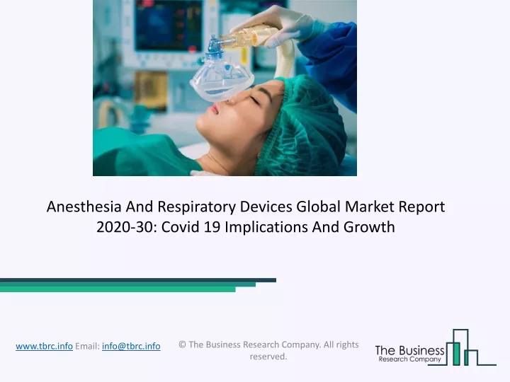 anesthesia and respiratory devices global market