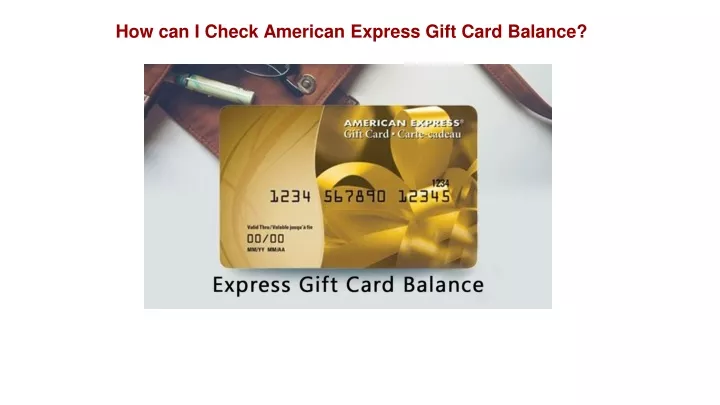 how can i check american express gift card balance