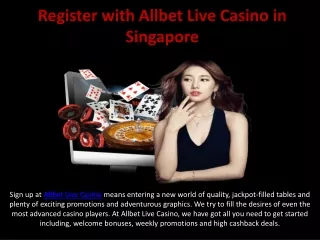 Register with Allbet Live Casino in Singapore