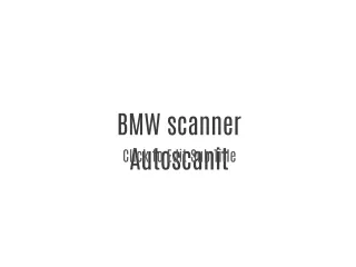 BMW scanner