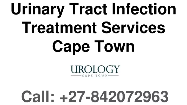 urinary tract infection treatment services cape town