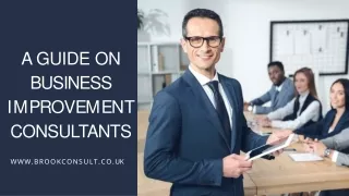 A Guide on Business Improvement Consultants
