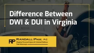difference between dwi dui in virginia