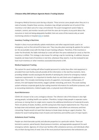 5 reasons why ems software agencies need