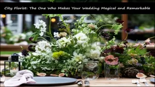 City Florist: The One Who Makes Your Wedding Magical and Remarkable