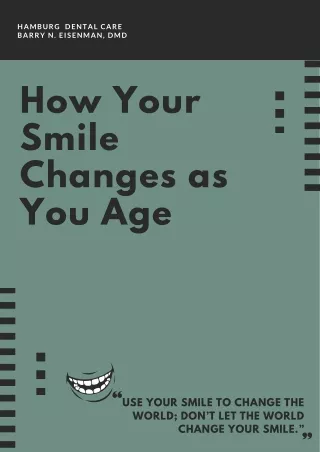 How Your Smile Changes as You Age