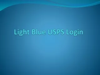 Light Blue USPS Login