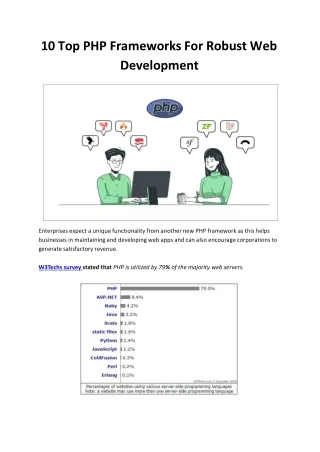 10 top php frameworks for robust web development