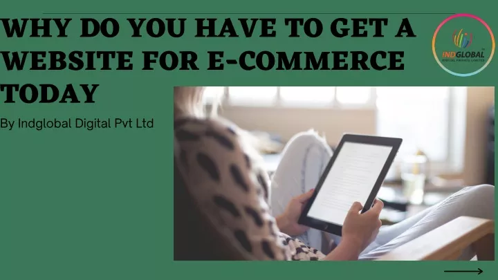 why do you have to get a website for e commerce