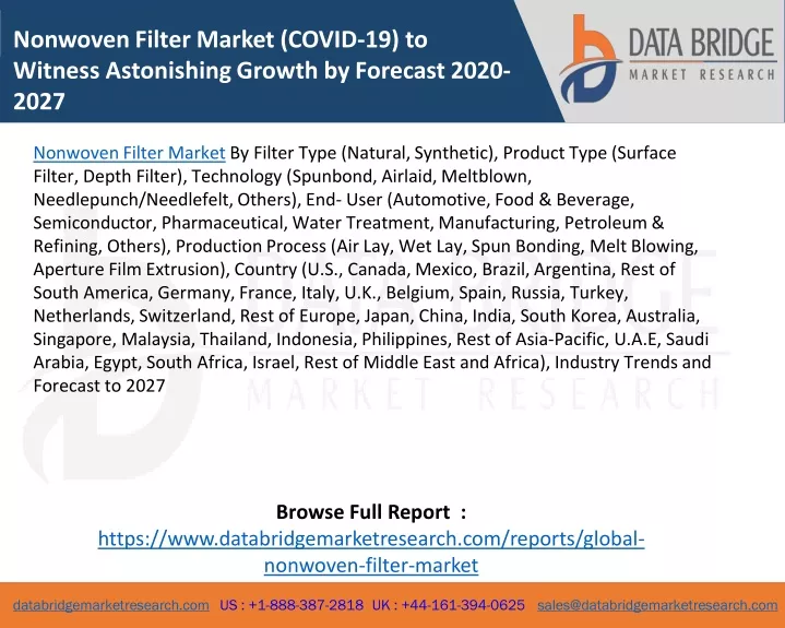 nonwoven filter market covid 19 to witness