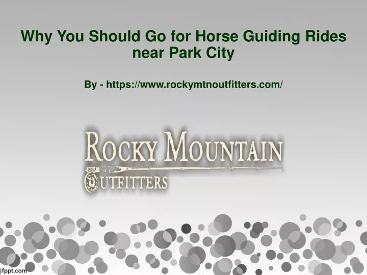 why you should go for horse guiding rides near park city
