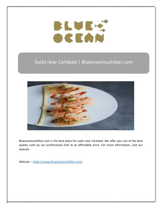 sushi near carlsbad blueoceansushibar com