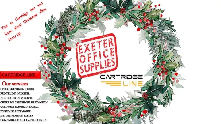 visit to cartridge line and know about christmas
