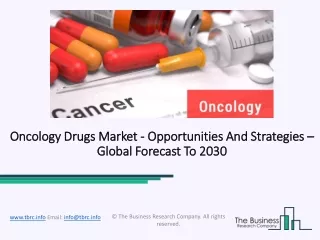 Oncology Drugs Market, Industry Trends, Revenue Growth, Key Players Till 2030