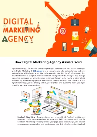 how digital marketing agency assists you