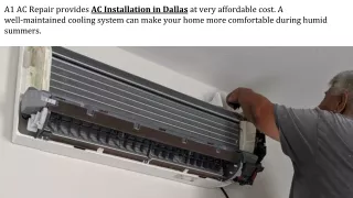 AC Installation in Dallas
