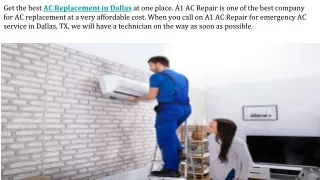AC Replacement in Dallas